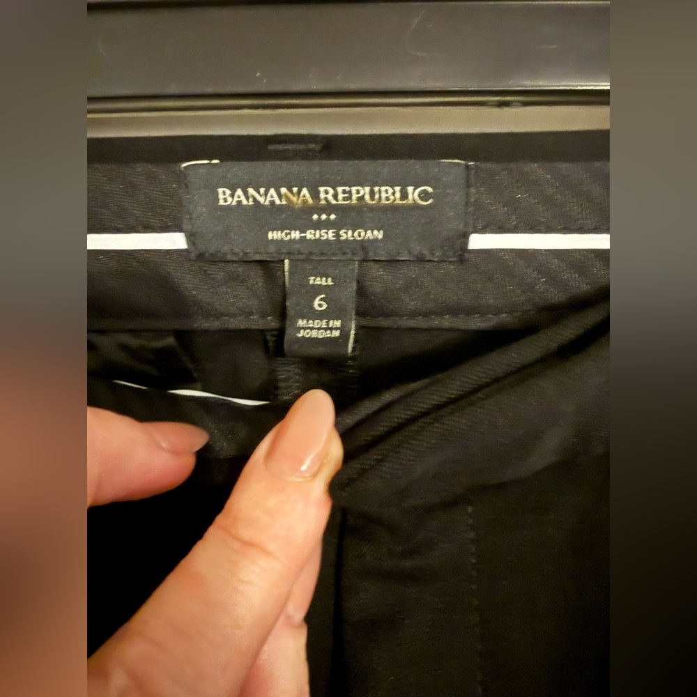 NWOT Banana Republic High-Rise Straight Sloan Pant Size 6 Tall - Picture 8 of 10